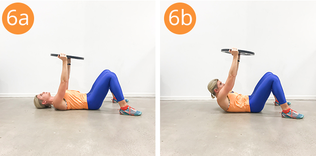 6 - 7 övningar med viktplatta