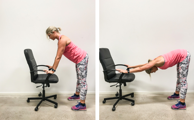 8 - 8 övningar med kontorsstol – gymmet du sitter på