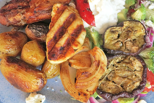 grilla_halloumi__lok - grilla grönsaker