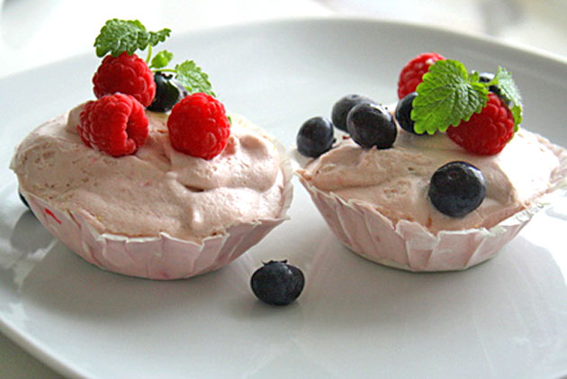 hallondesert - nyårsmeny