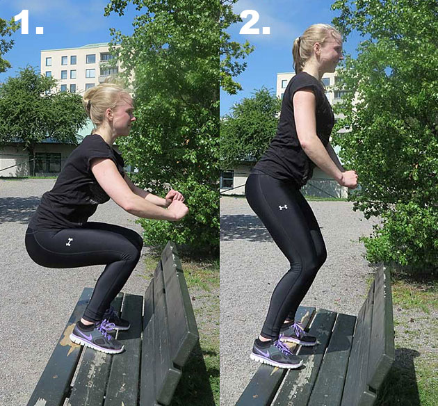 spansthopp - övningar med egen kroppsvikt