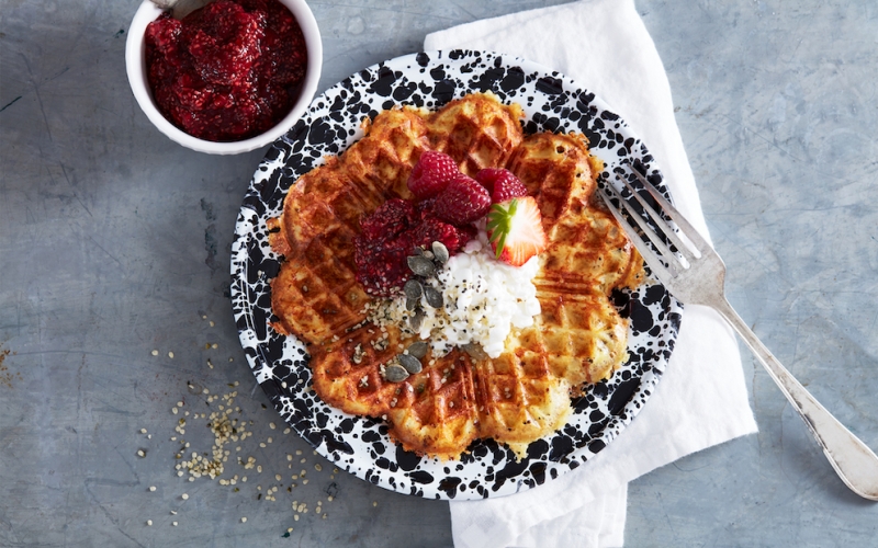 vafflor-med-keso-cottage-cheese-2400x1500%201 - Tre kesouppdaterade brunchfavoriter