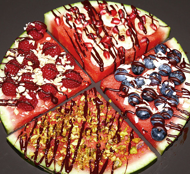 vattenmelonpizza - pizzarecept