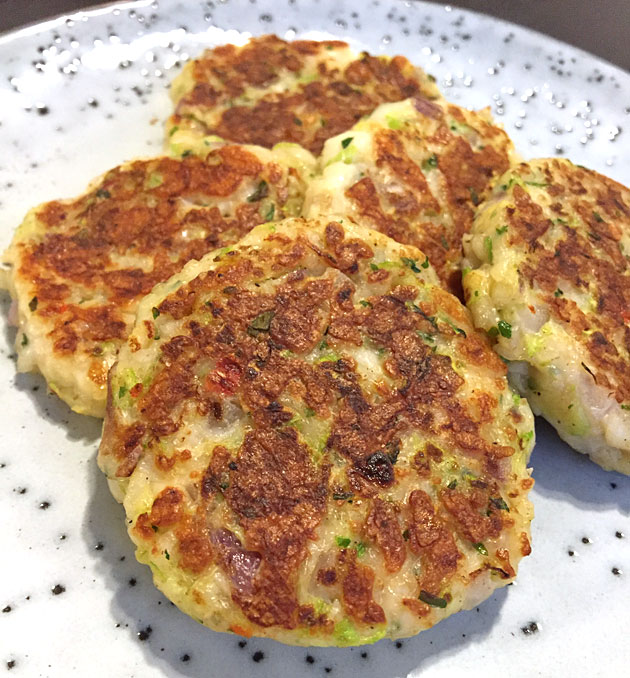 zucchinibiffar - halloumi- och zucchinibiffar