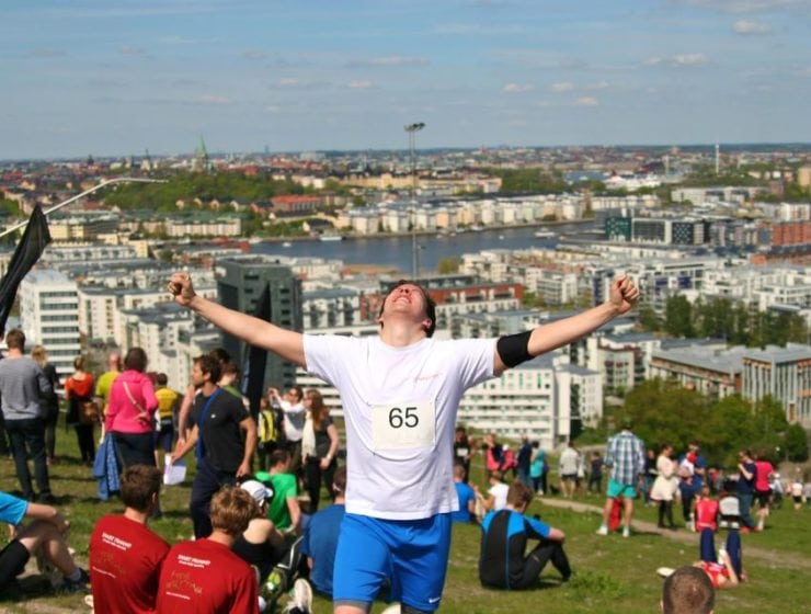 328 kämpade uppför Hammarbybacken