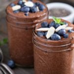 Gott och nyttigt mellanmål - chokladpudding med chiafrön