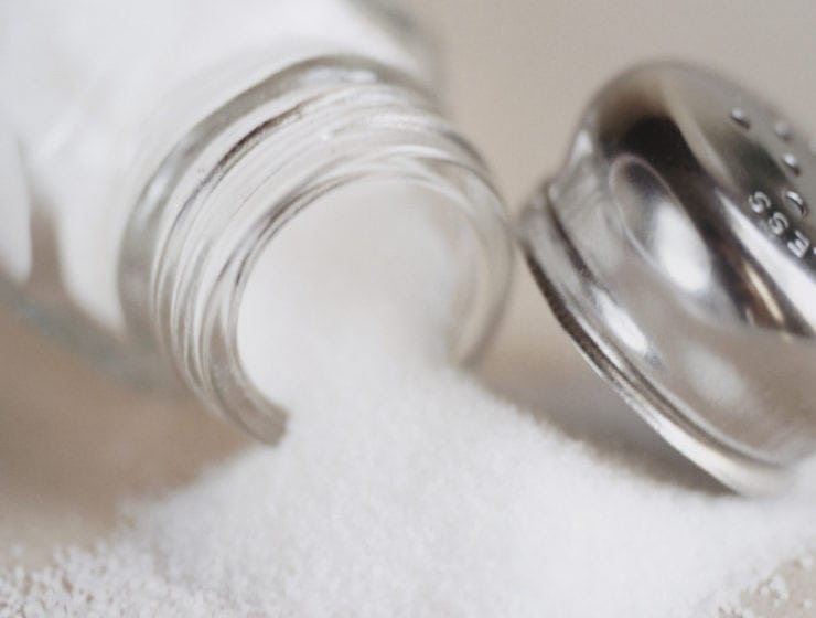För mycket salt i maten