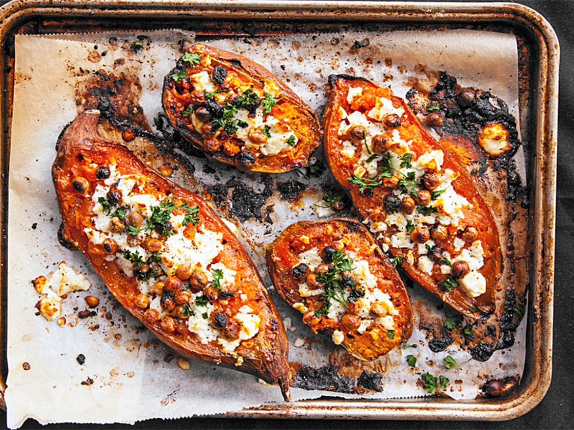 ugnsbakad sötpotatis