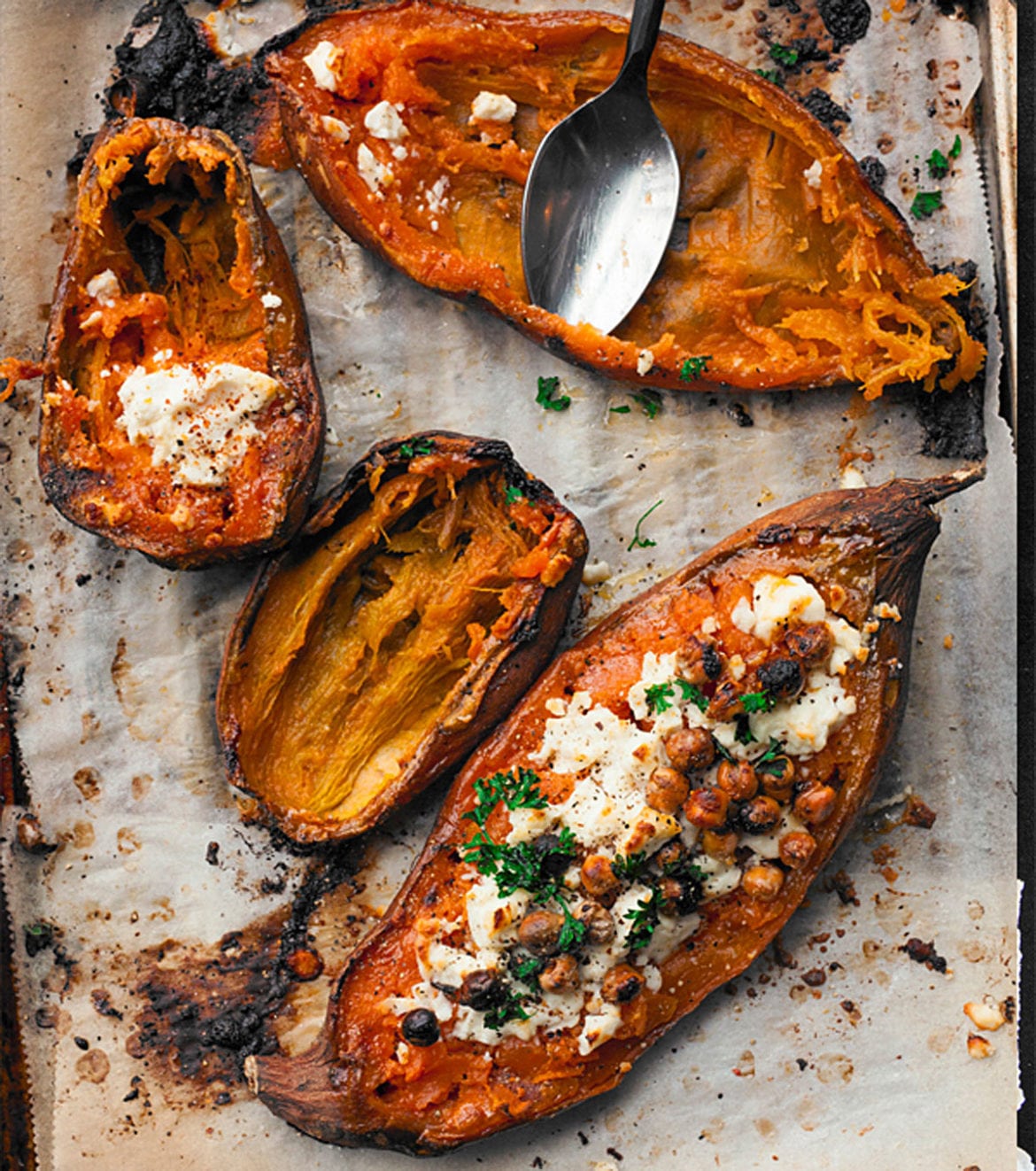 ugnsbakad sötpotatis