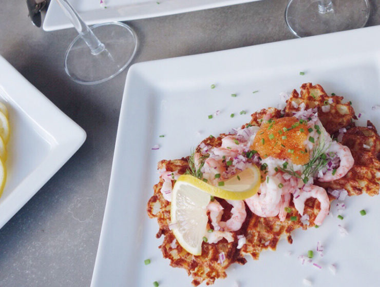 Halloumi skagen råraka