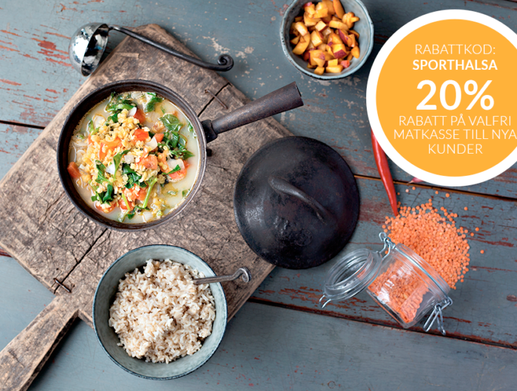 årstiderna matkasse 20 % rabatt