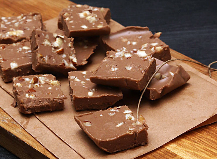 sockerfri hasselnötsfudge