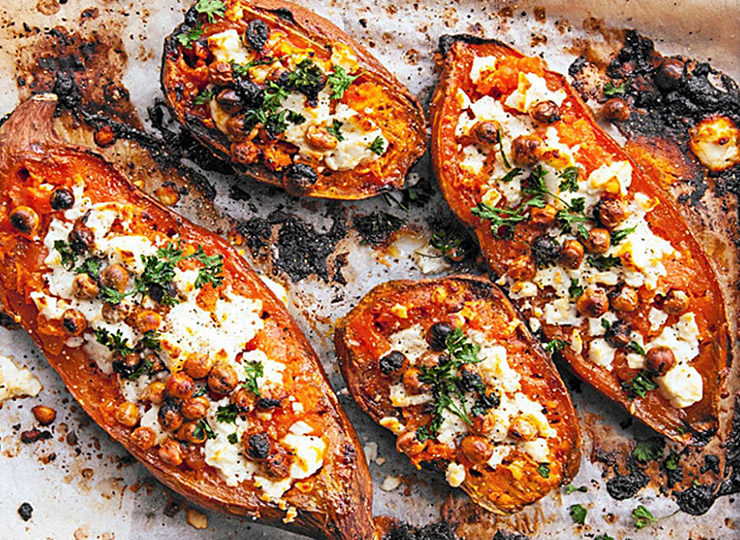 Ugnsbakad sötpotatis recept
