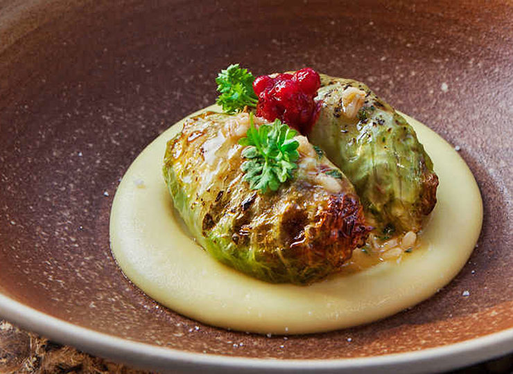 vegetariska kåldolmar