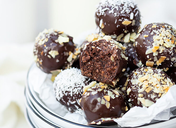 chokladbollar med avokado