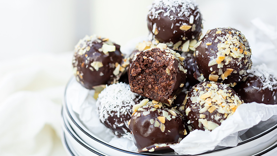 chokladbollar med avokado