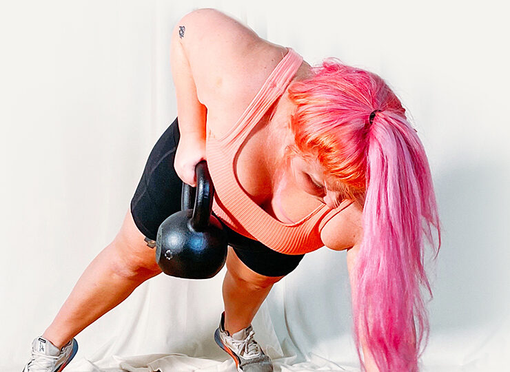 överkroppsövningar med kettlebell