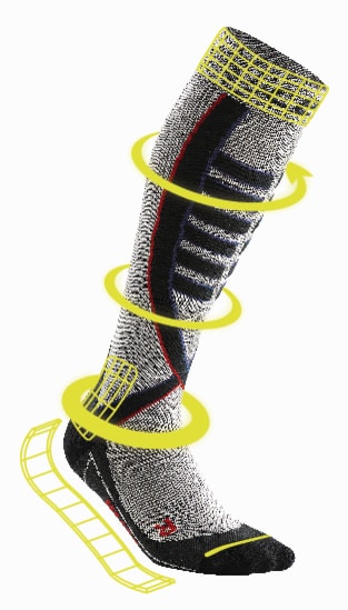 Benefits-Obstacle-Run-Compression-Socks-silver-1 - löpskador