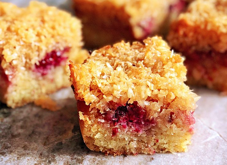 toscakaka med hallon