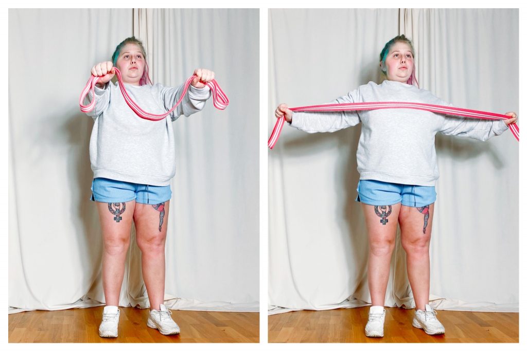 Träningsprogram med ett gummiband - p-a