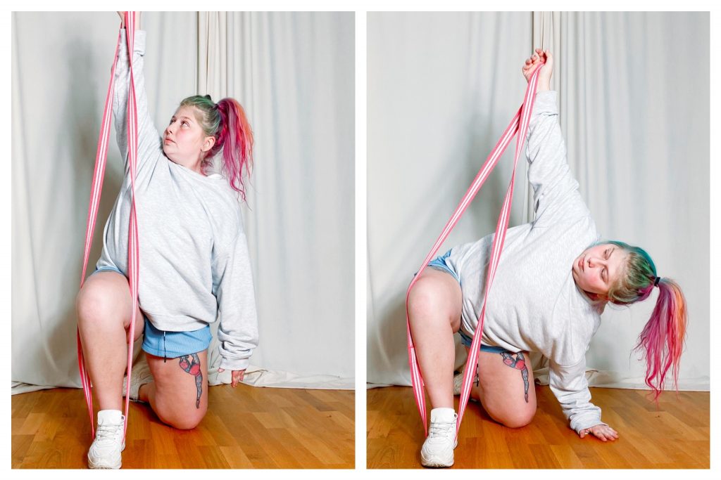 Träningsprogram med ett gummiband