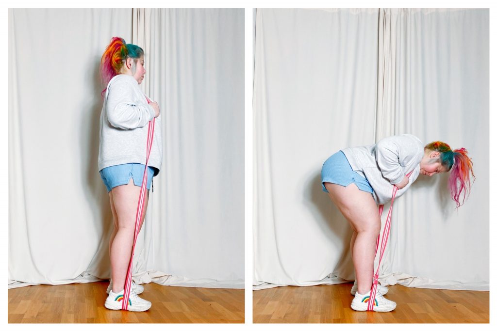 Träningsprogram med ett gummiband - Good morning