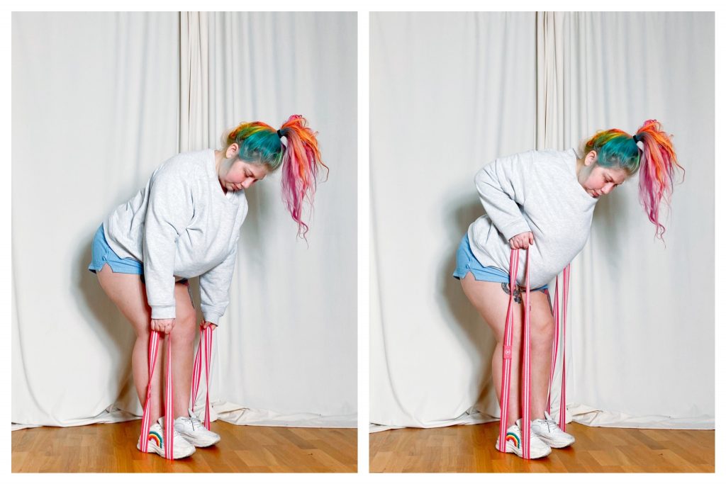 Träningsprogram med ett gummiband