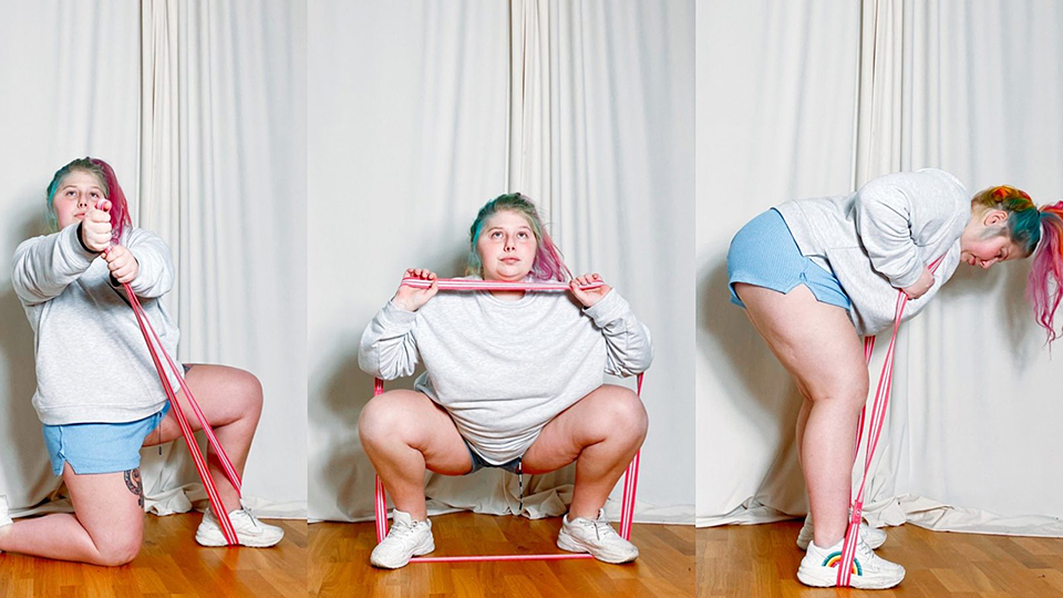 Träningsprogram med ett gummiband