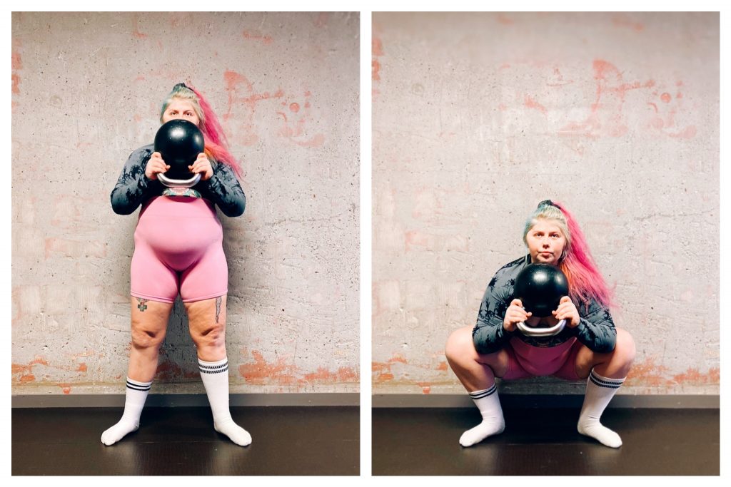 Träningsprogram med kettlebell - Knäböj