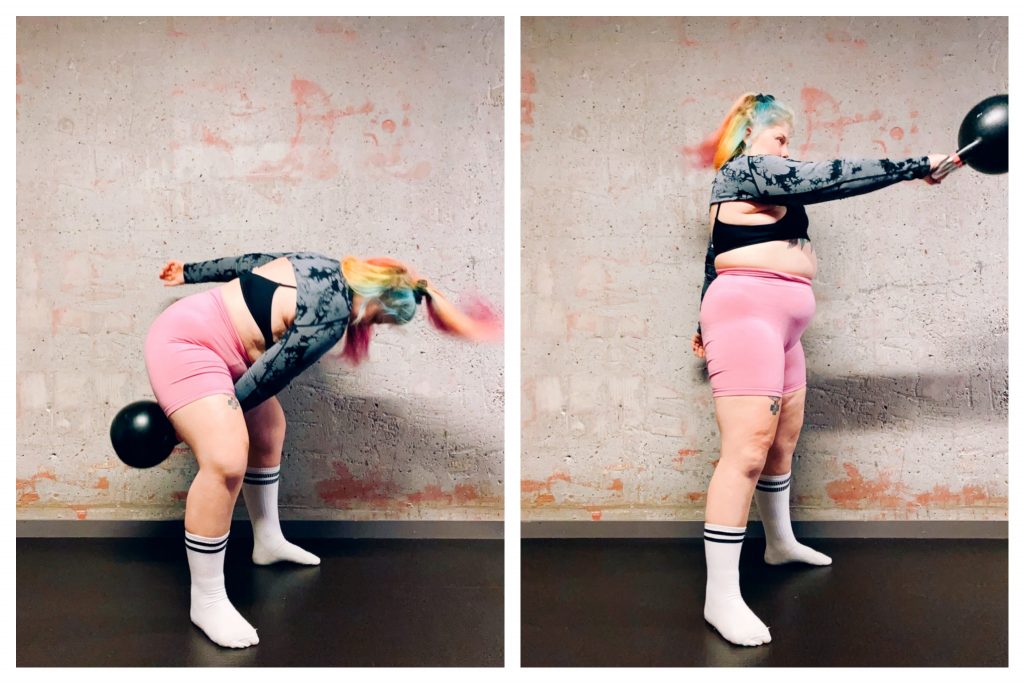 Träningsprogram med kettlebells - Sving