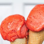 sockerfri jordgubbssorbet