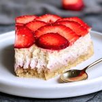 sockerfri jordgubbscheesecake