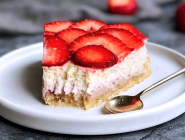 sockerfri jordgubbscheesecake