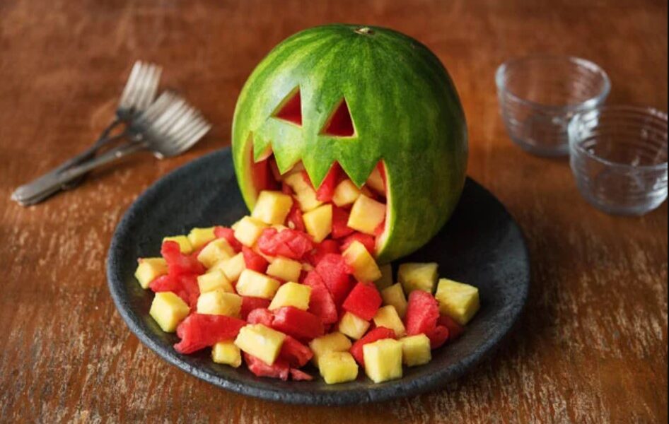 Melonmonster - Enkla Halloween Snacks