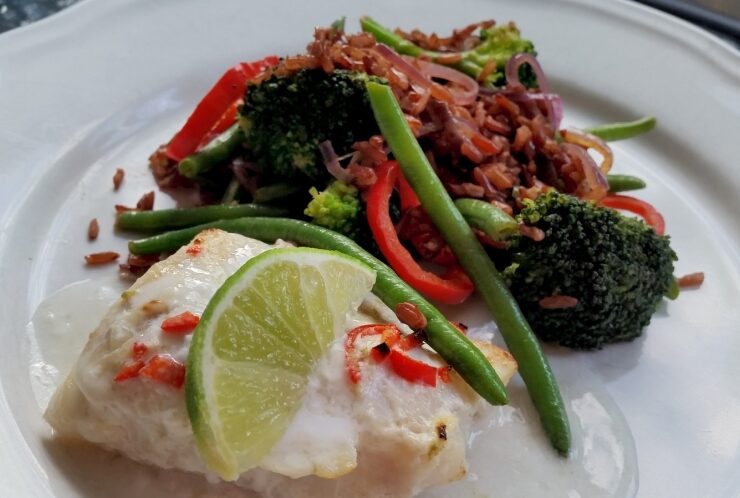 god-nyttig-mat-Coconut-fish-with-red-rice