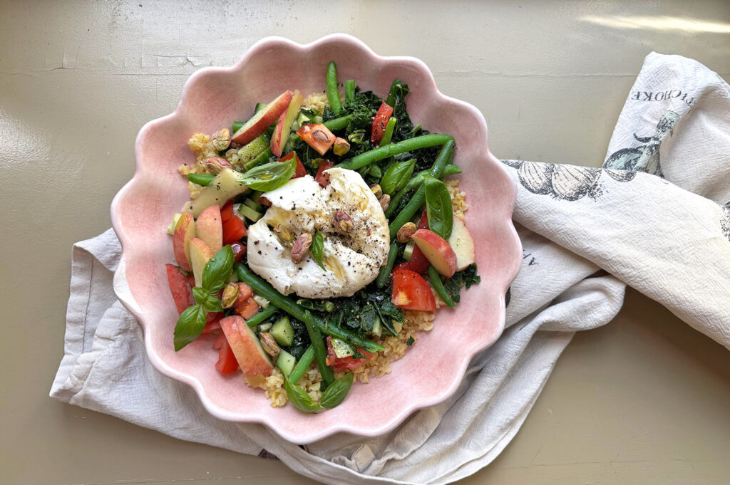 sallad med mozzarella