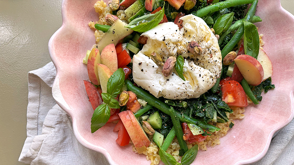 sallad med mozzarella