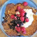 Boveteplättar med keso och bär - recept