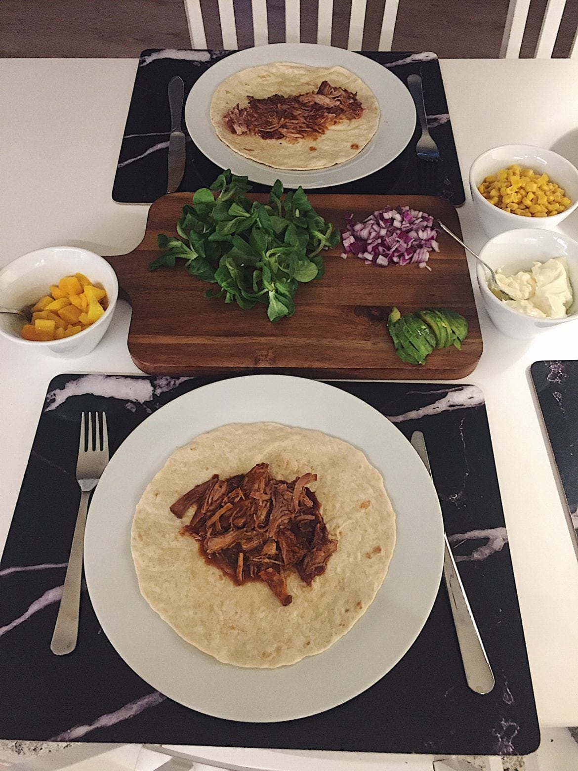Pulled pork tacos