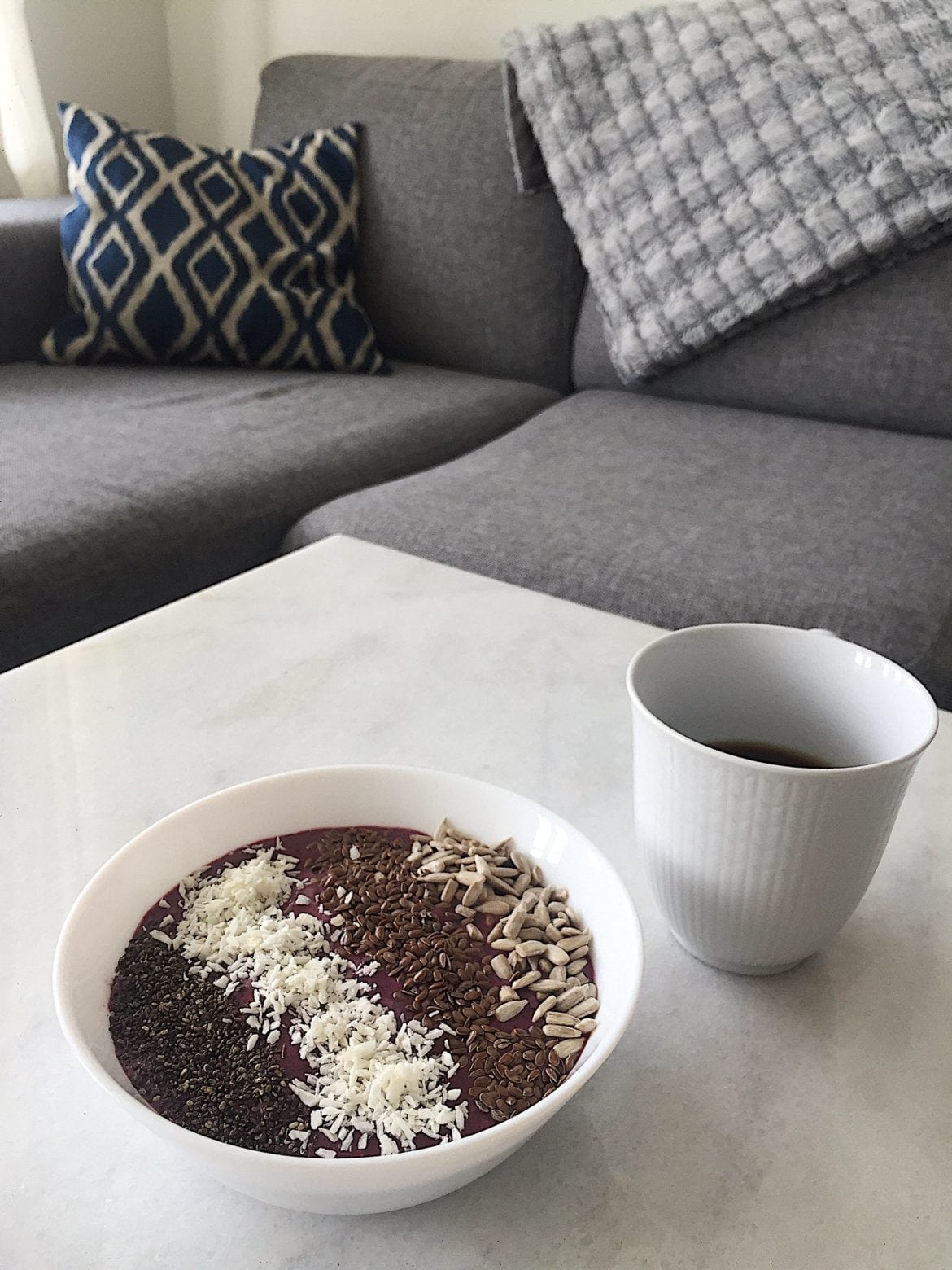 smoothie med blåbär