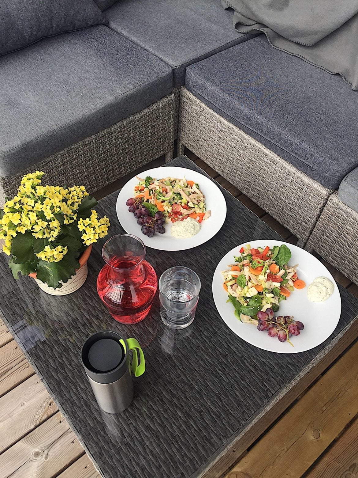 Sallad med grillad kyckling