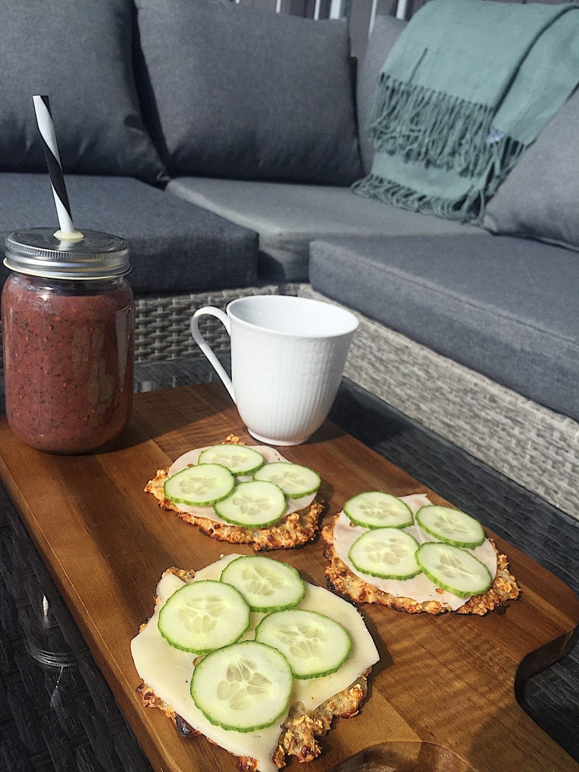 Smoothie och kesobröd