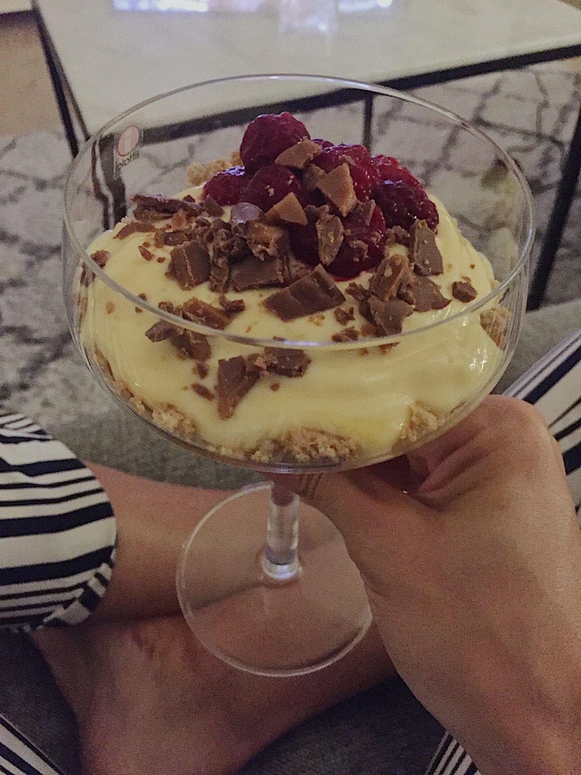 enkel efterrätt i glas