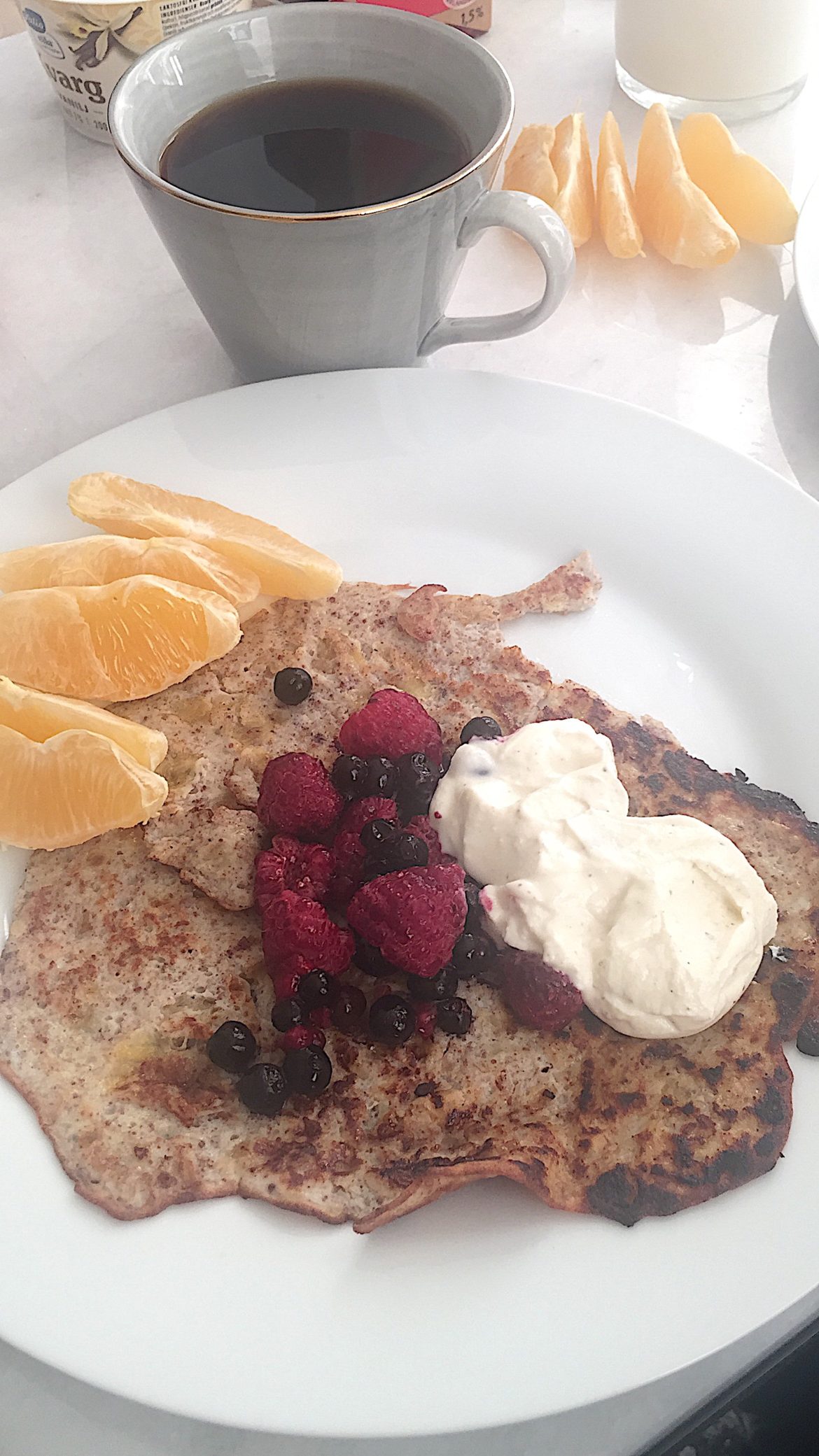Härlig lördag - bananpannkaka
