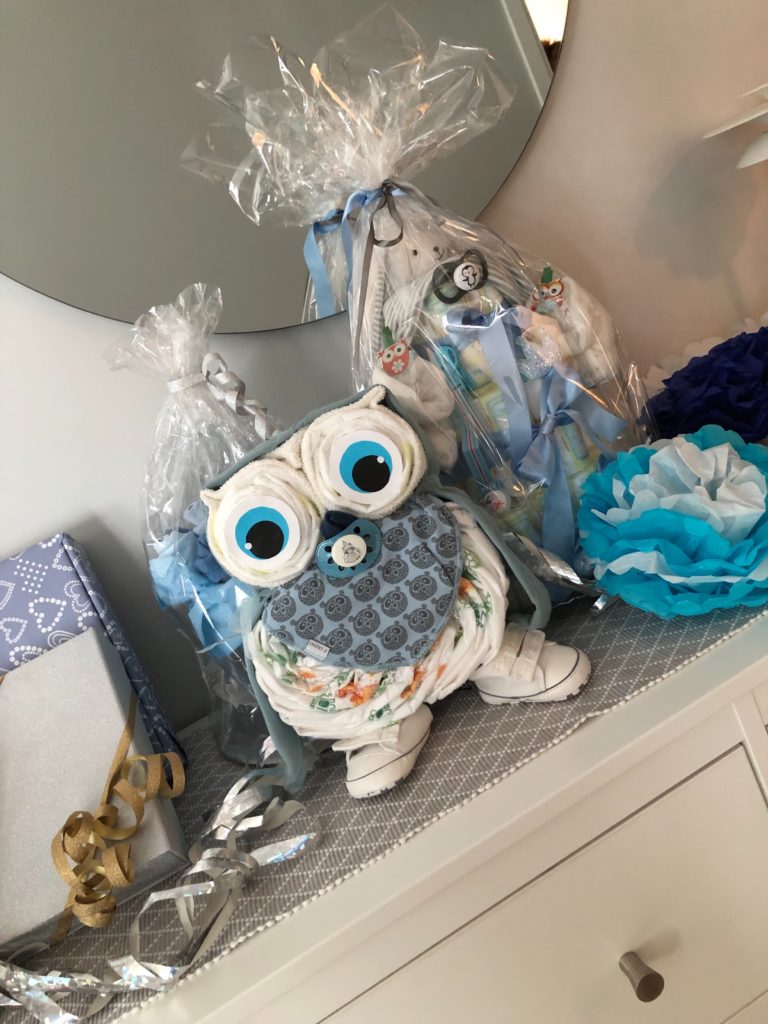 Babyshower - blöjtårta