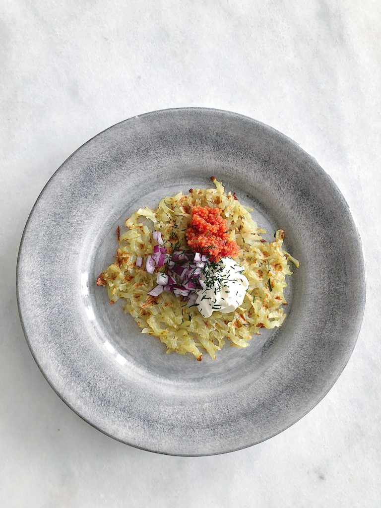 Råraka i våffelljärn