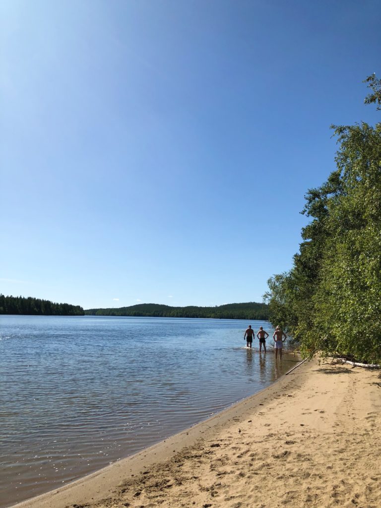 Paddla kanot i Umeälven