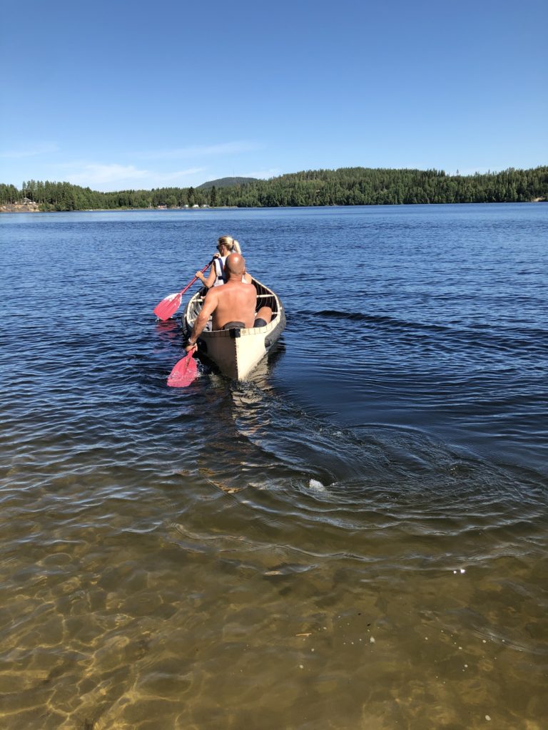 Paddla kanot i Umeälven