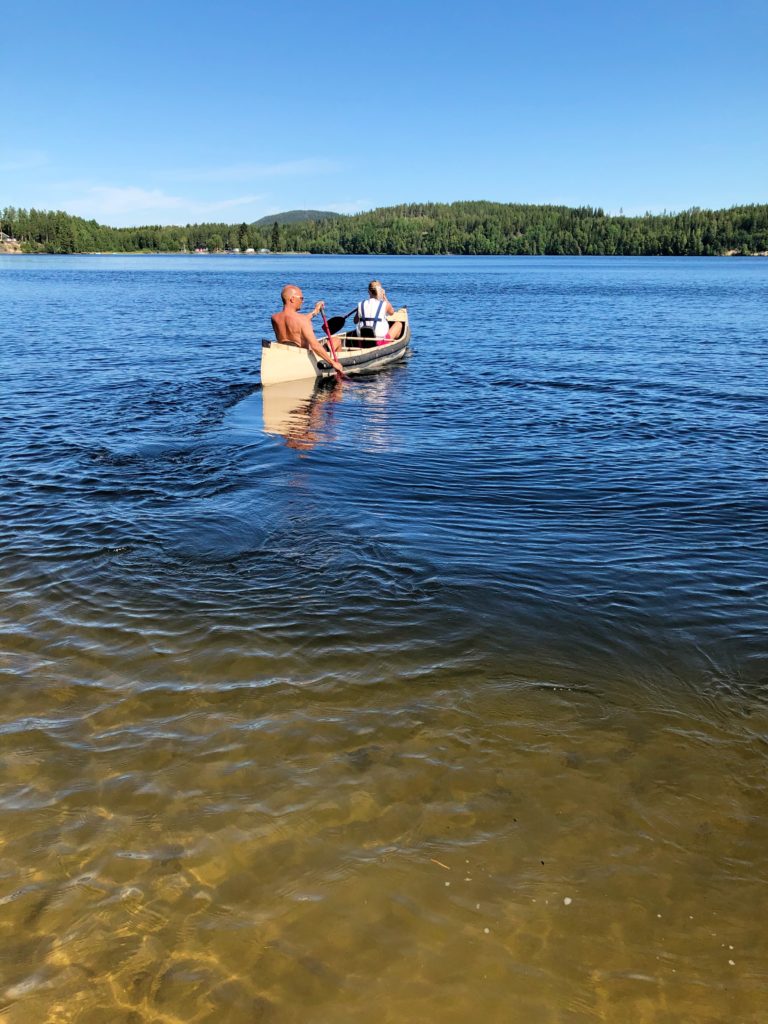 Paddla kanot i Umeälven