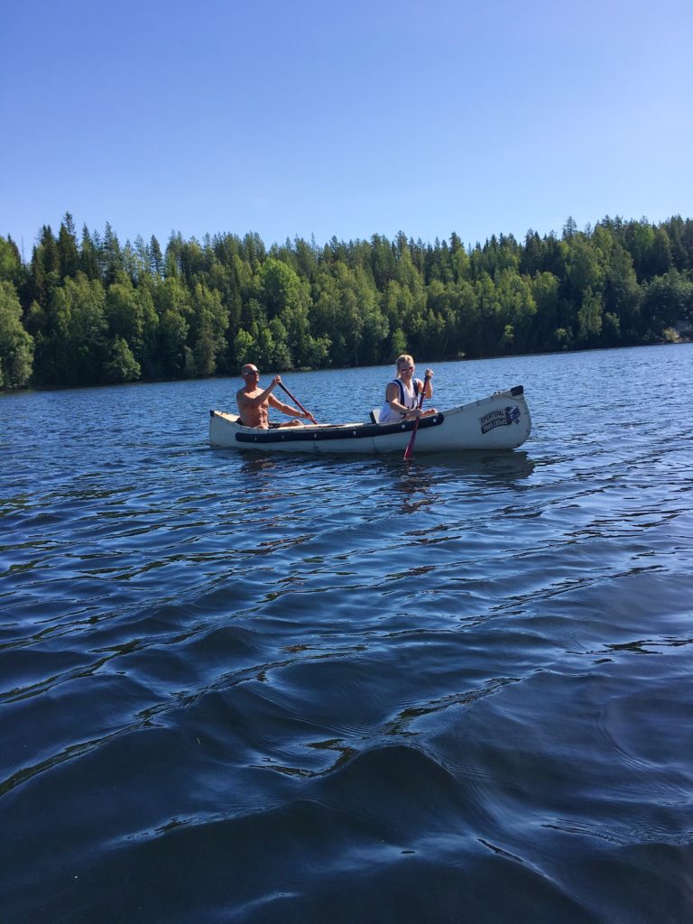 Paddla kanot i Umeälven